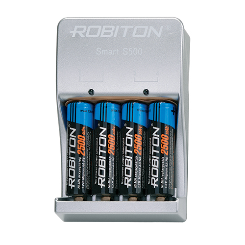 Зарядное устройство аккумуляторами\Robiton ROBITON Smart S500-4MHAA BL1