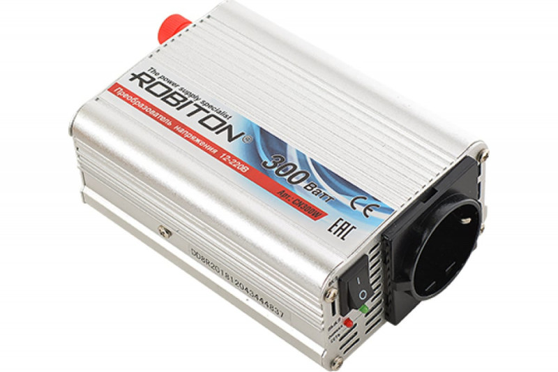 Инвертор 12V-220V 300W ROBITON CN300W