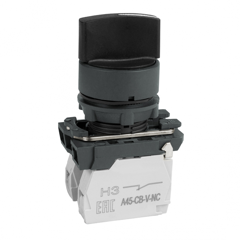 Переключатель OptiSignal D22 C5-S-53 3 поз с возвратом пластик 2НО XB5AD53 КЭАЗ	332187