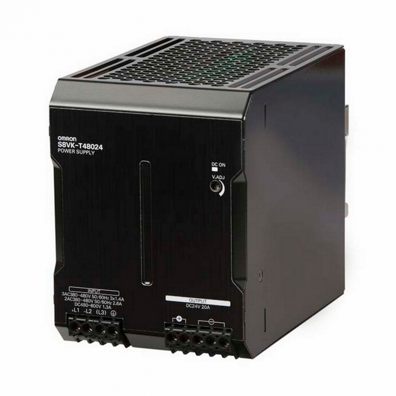Источник питания трехфазный S8VK-T48024 480Вт 24V DC OMRON 386429