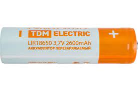 Аккумулятор Li-ion 18650 2600мАч TDM SQ1702-0087