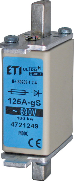 Предохранитель M000/80A/690V-gS (100kA) ETI 004721247