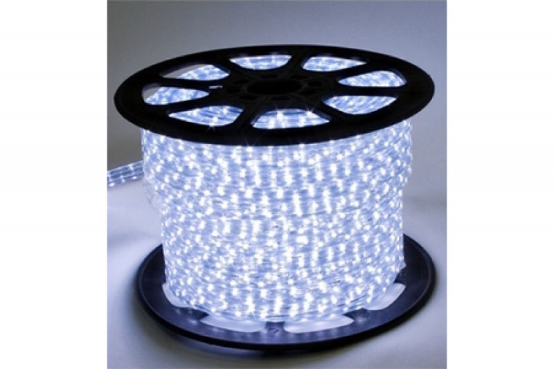 Дюралайт LED, постоянное свечение (2W) - белый, 30 LED/м, бухта 100м NEON-NIGHT 121-125-6