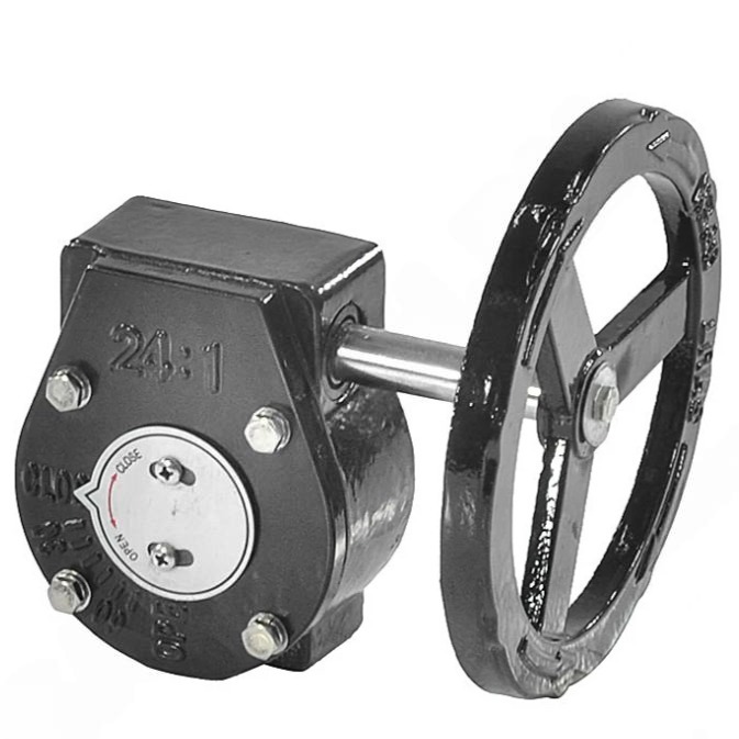 Редуктор четвертьоборотный 2010.R01 F10 2222 квадрат для затвора Ду 250 Benarmo