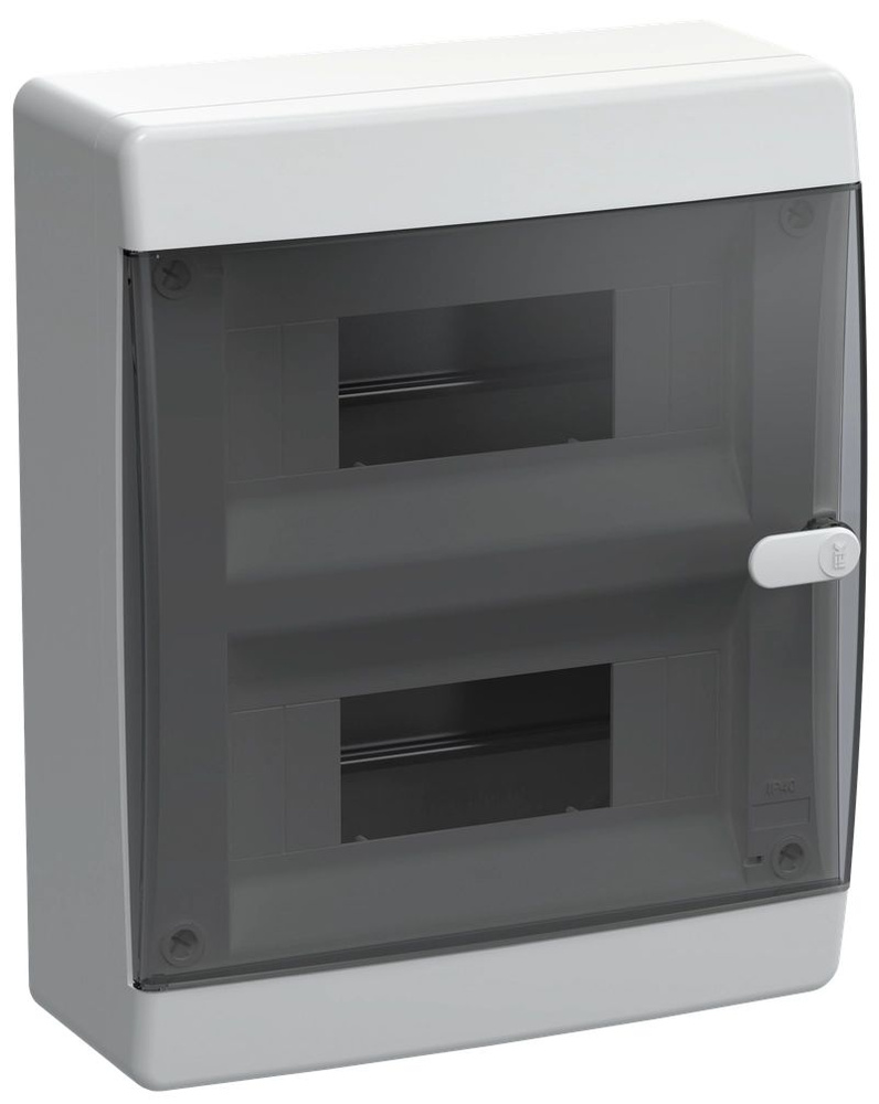 Щит ЩРН-П-18 IP41 Compact черная прозрачная дверь CNK 40-18-1
