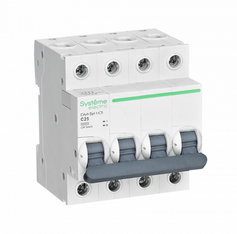 Автомат 4п 25А С 4.5kA 400В City9 Set Systeme Electric C9F34425
