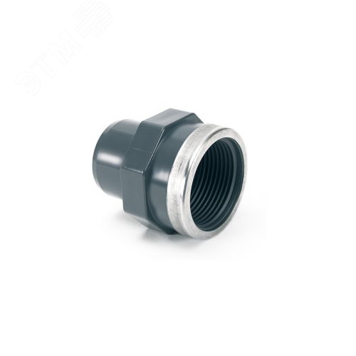 Ниппель переходной втулочное окончание с мет. кольцом 20х1/2"ВР PVC-U PN16 COMER, Италия